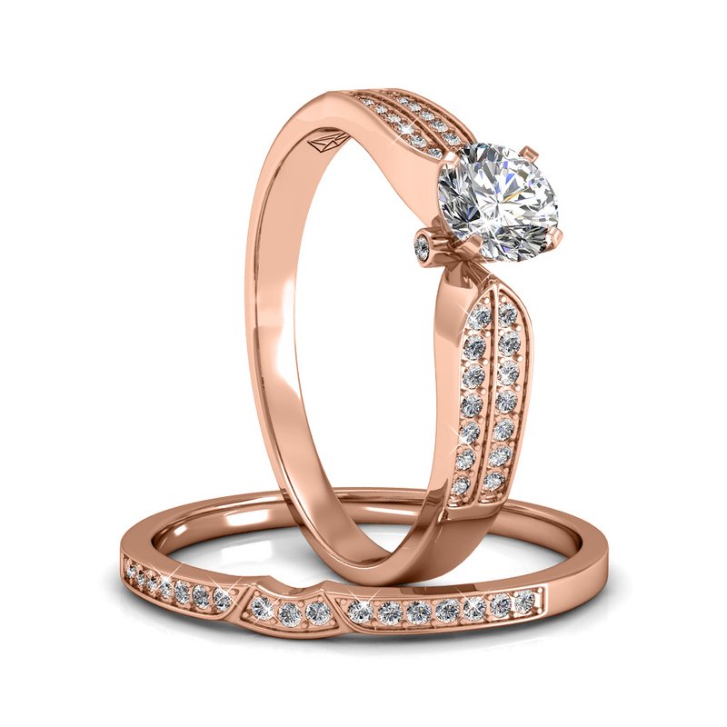 Kejserinde Ring - Rose guld og krystal