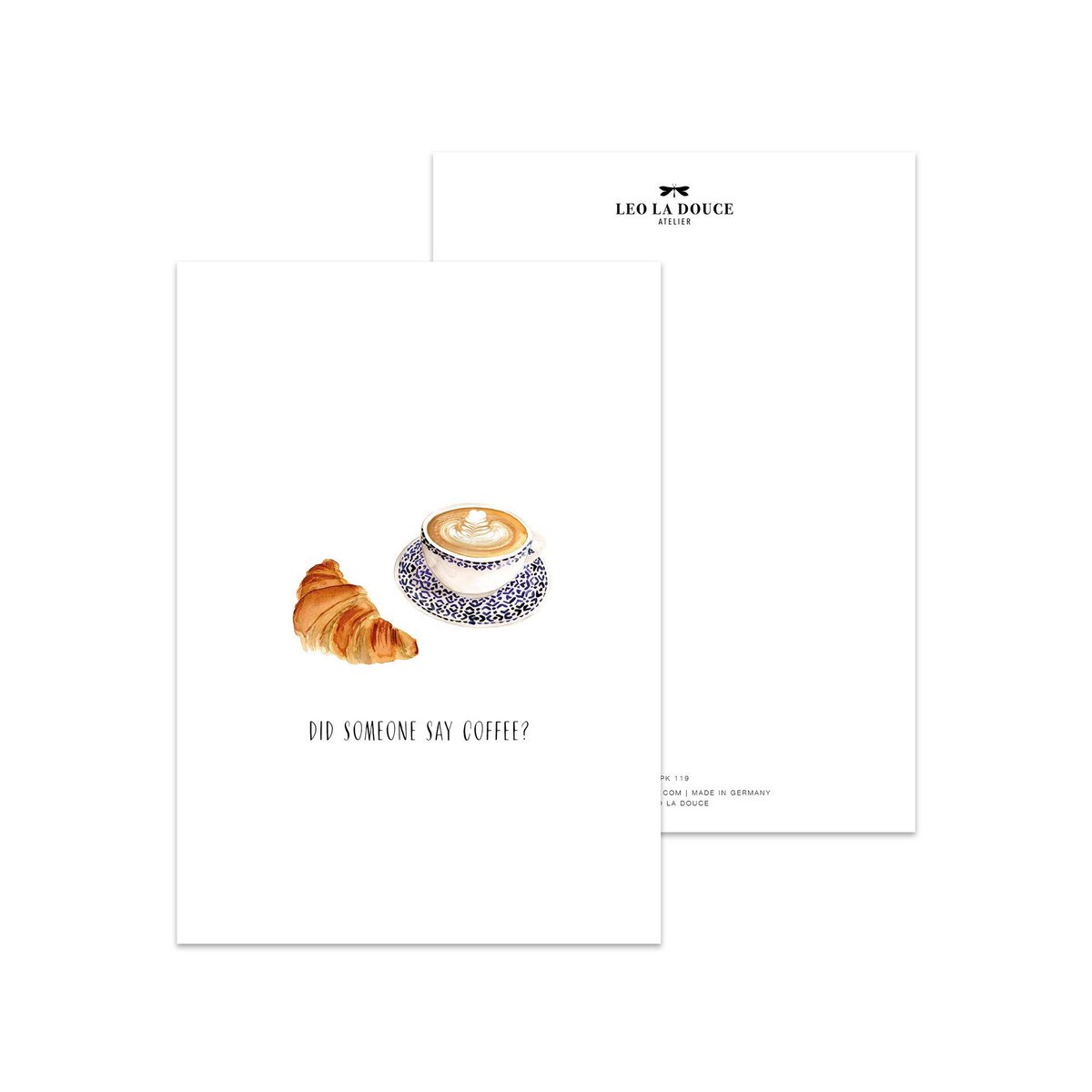 Postkaart - Zei iemand koffie?