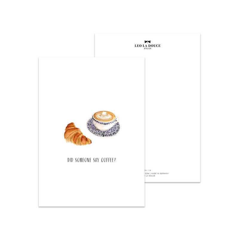 Postkaart - Zei iemand koffie?