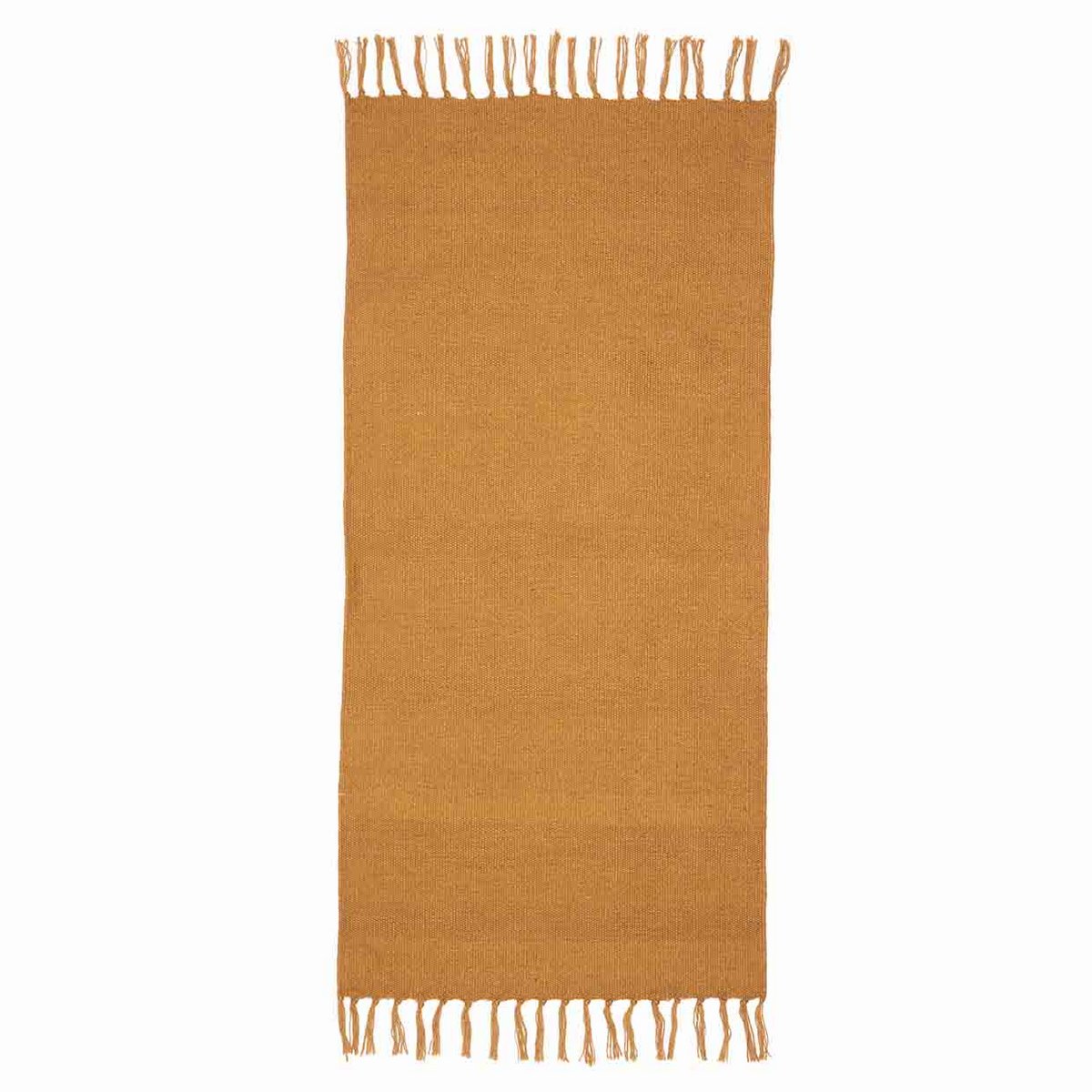 Hette, ockerfarbener Teppich 70x140 cm.