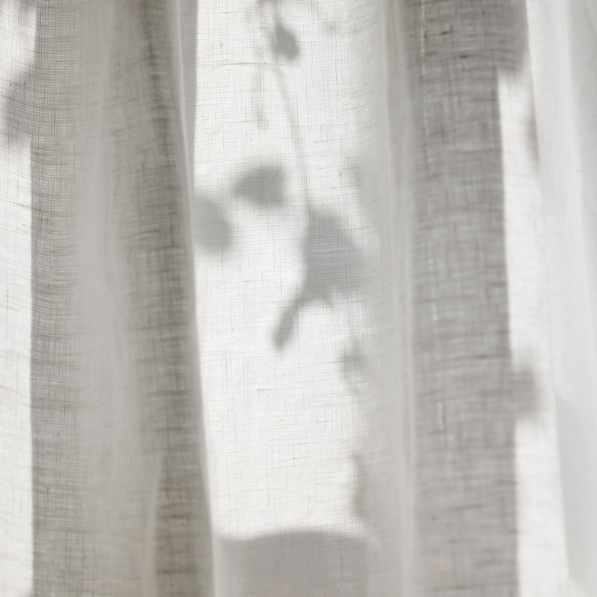 CARLINA pure white gathered curtain