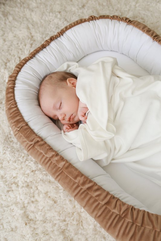 velvet babynest with bow (7 colors)