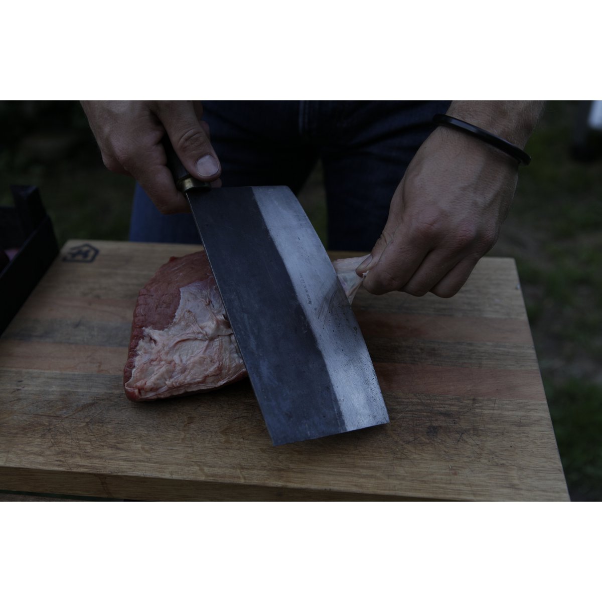 AUTHENTIC BLADES KHO KHAN, cuchillo de cocina asiático, hacha de cocina, longitud de hoja 19 cm