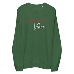 Bio-Baumwoll-Sweatshirt – Self Love Sweatshirt – Umweltfreundliche Bio-Baumwolle – Stickerei