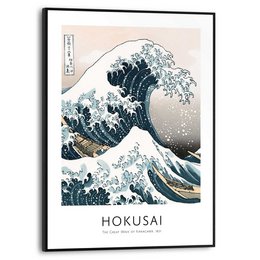 Painting Slim Frame The Great Wave 40x30
