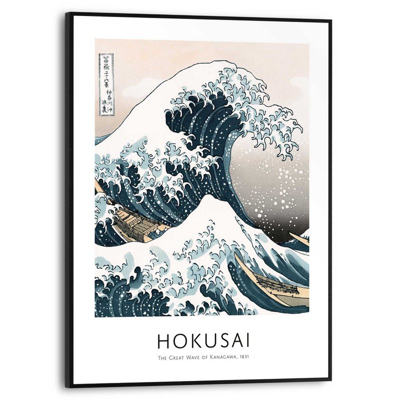 Painting Slim Frame The Great Wave 40x30