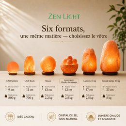 Himalayan Salt Crystal Lamp – 4 massage balls 2Kg – Natural Material – Gift and Decoration Idea
