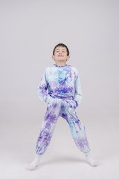 BLUE O CLOCK BOMULD SLIPS FARVE UNISEX CREWNECK
