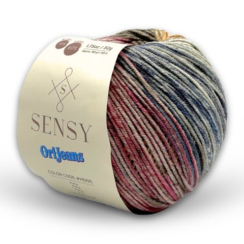Sensy OriJeans Yarn, 1.75 oz, 180 yards, Gauge 2 Fine