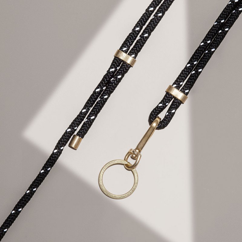 LANYARD SLEUTELHOUDER (ZWART REFLECT)