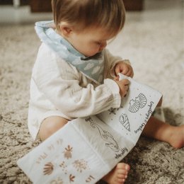 Libro di attività sugli animali marini in tessuto
