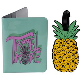 PASSPORT HOLDER AND ID TRAVEL UNICORN AND PINEAPPLE HF