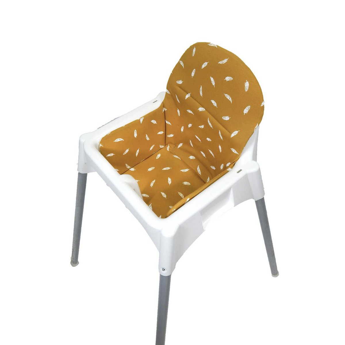 Ikea Antilop Insert Cushion - Ocher Yellow with White Feathers