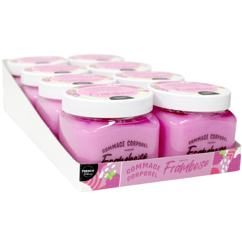 Body scrub 470 gr - Raspberry scent - FRENCH TENDANCE