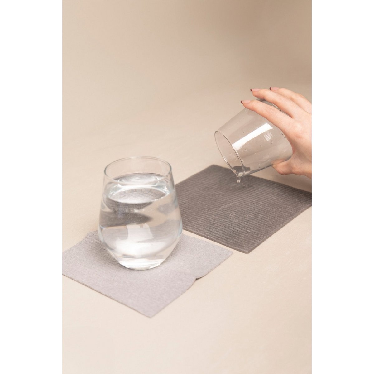 Natural bath towel (in set)