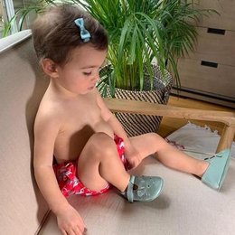 Lot de 4 nœuds pour bébé - Ciel