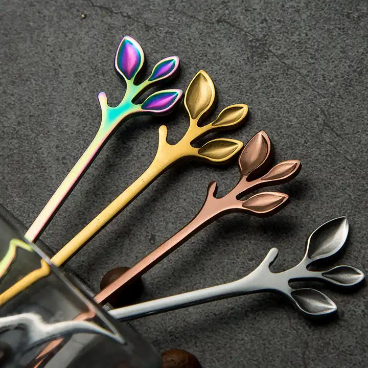 "Brin d'Olivier" spoon - For tea, coffee or desserts - 4 colors available