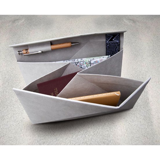 Cellulose fiber travel document holder organizer