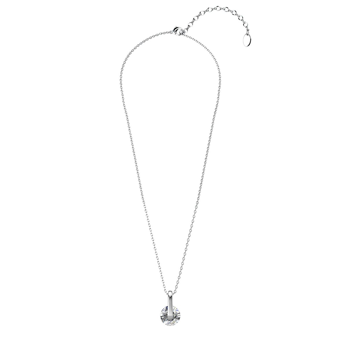 Pendentifs Classy - Argenté et Cristal