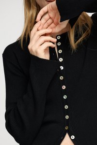 still rib cardigan