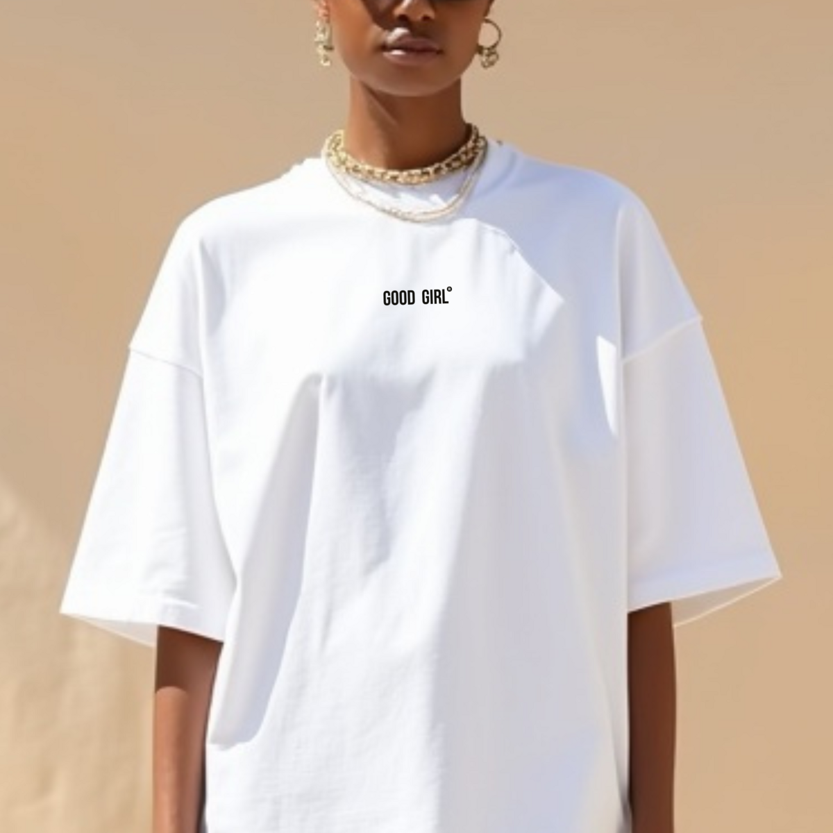 Oversized Statement T-Shirt – GOOD GIRL® - BAD HABITS Schwarz