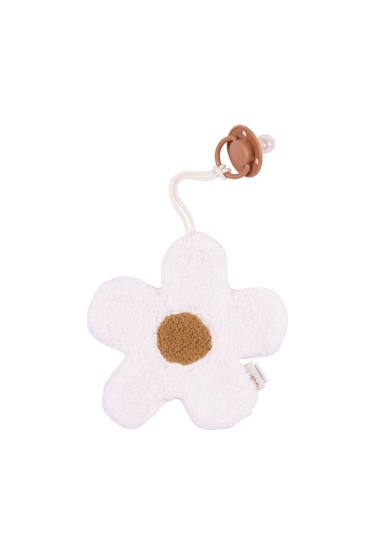 PACIFIER HOLDER/CUDDLY TOY DAISY