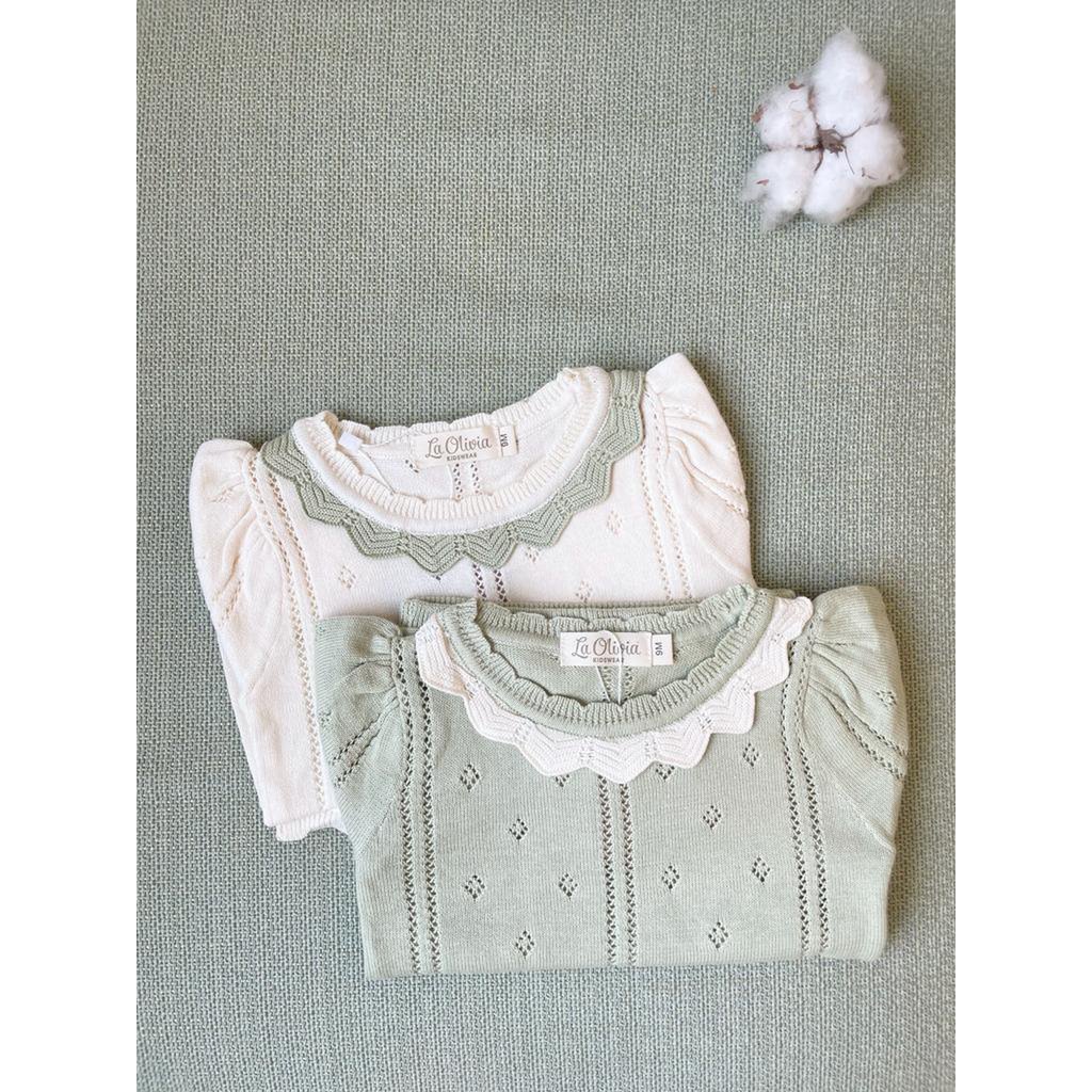 Anna gebreide set (top & broek)