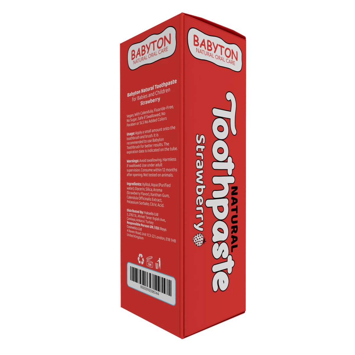 Babyton Natural toothpaste with strawberry taste 50g
