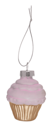 Glass tree decorations, Coffee, set of 3, Coffee