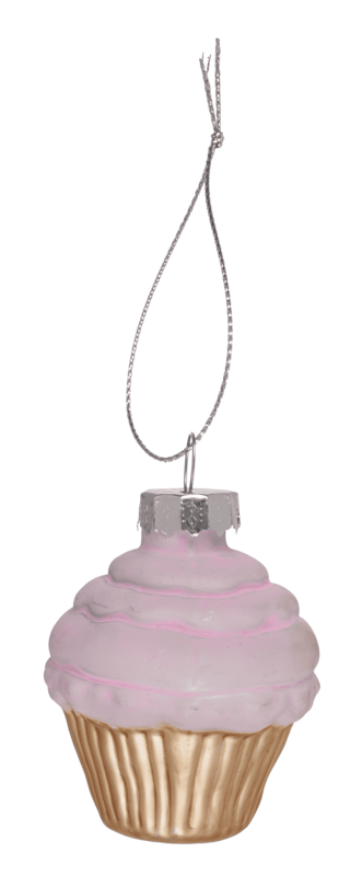 Glass tree decorations, Coffee, set of 3, Coffee