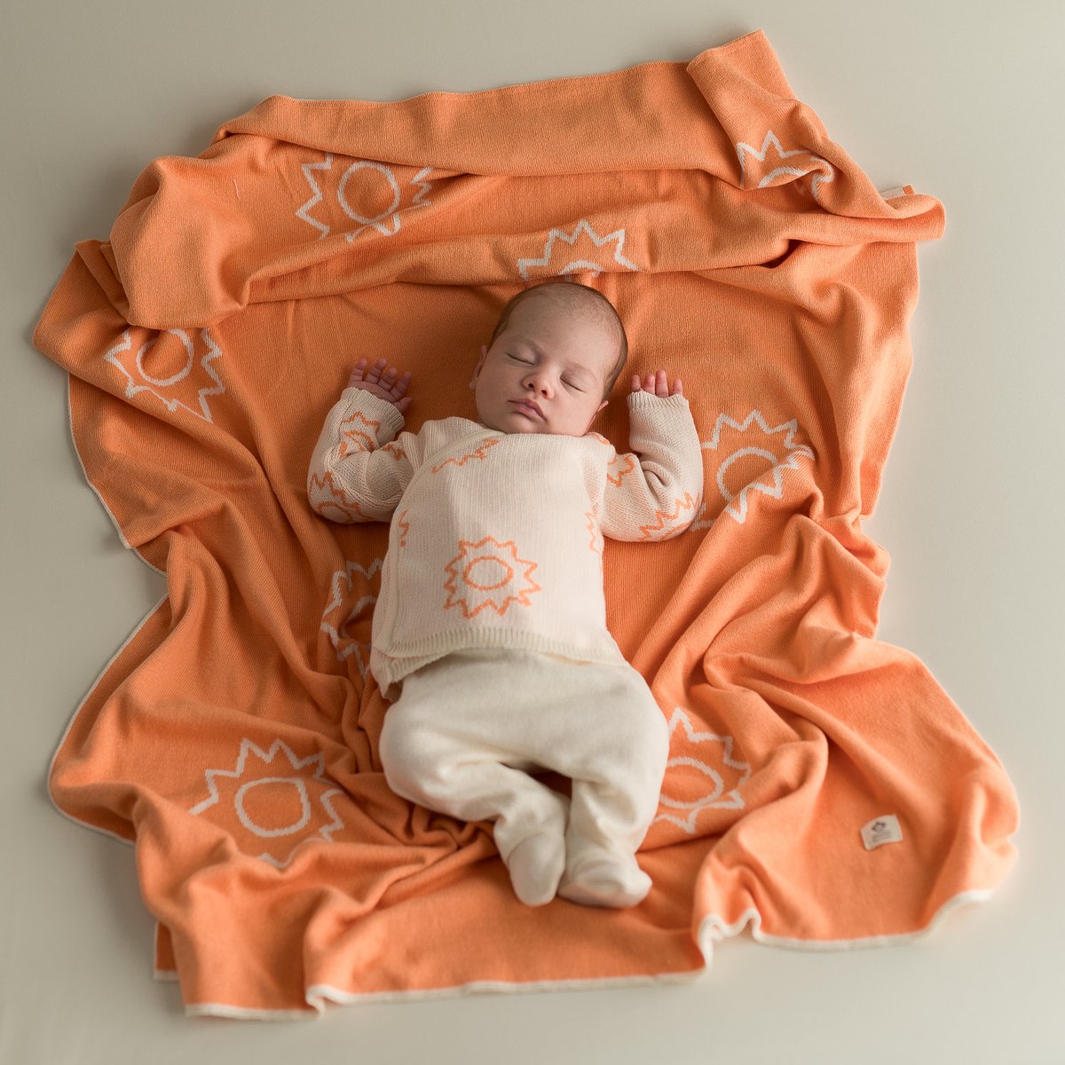 Sunni coperta per bambini arancione