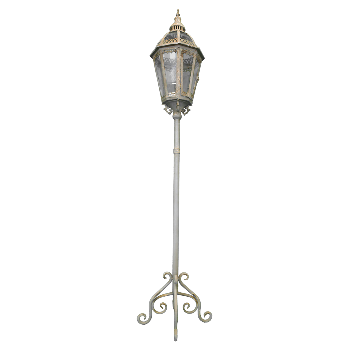 Lámpara de pie Lantern h 164x26 cm estilo shabby chic