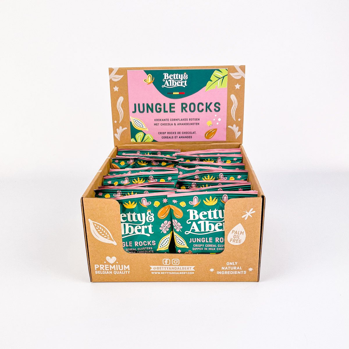 Jungle Rocks 45g – Müsli mit Schokoladenüberzug