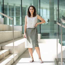 Pulsante Front Crop Top Monica
