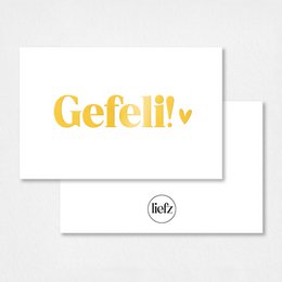 Mini Card | Gefeli | Gold film