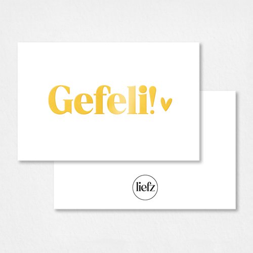 Mini Card | Gefeli | Gold film
