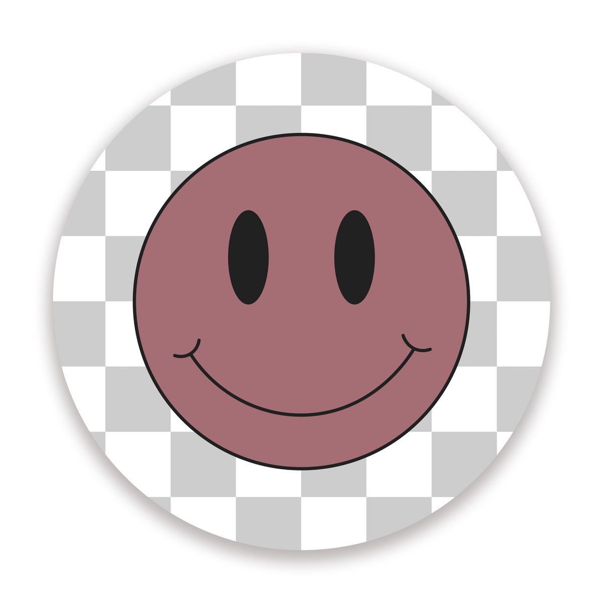 Vægcirkelsæt Smileys Pink