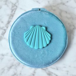 Blue travel jewels with turquoise shell