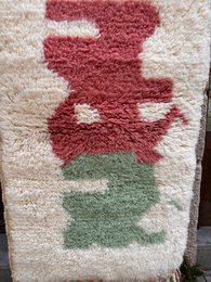 Mini Berber tæppe - Runrah - 0,60 x 1,10m