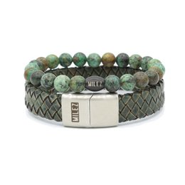 Heren armbanden Set 'Forest Fusion'
