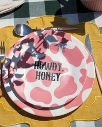 Piatto da dessert "Howdy Honey" Cowgirl era
