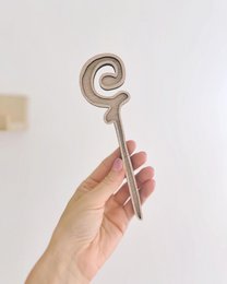 Plateau de jeu en bois · bâton de Sinterklaas