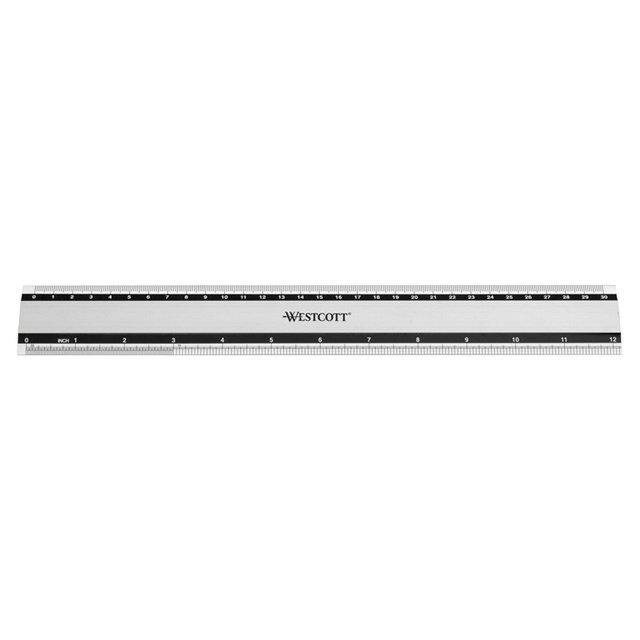 Regla Westcott aluminio 30 cm con antideslizante