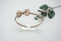 Nylon haarband satijnen strik