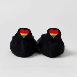 Calzini con linguetta a cuore arcobaleno da donna I 35-41