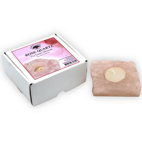 Rose Quartz fyrfadsstage Håndlavet