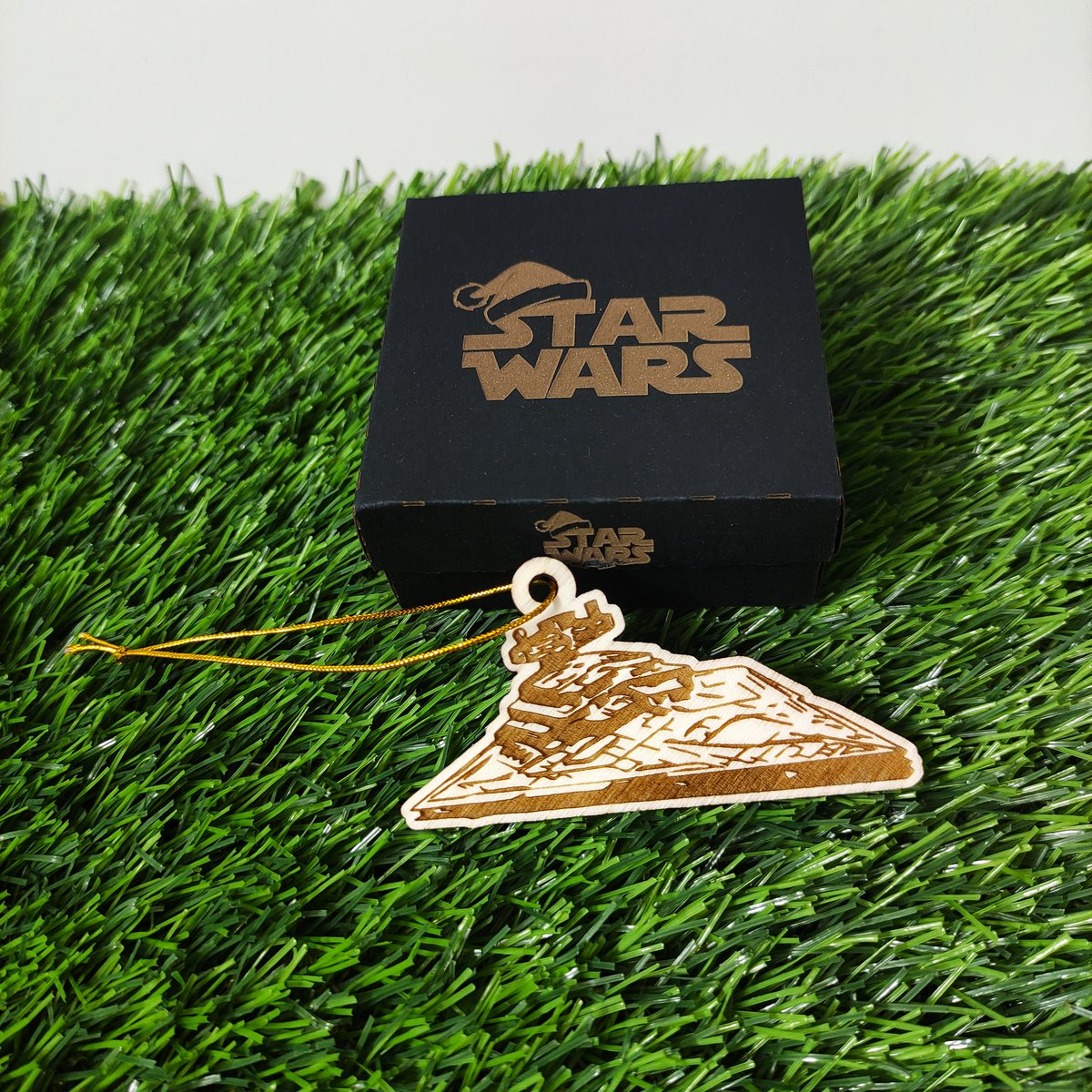 Zestaw 6 drewnianych ozdób choinkowych Star Wars, prezent dla nerdów i maniaków, ozdoby choinkowe, wystrój domu, ekologiczne dekoracje świąteczne, statki kosmiczne