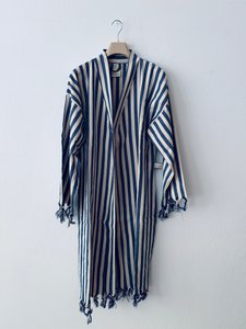 KIMONO - MIDDELLANDSE ZEE - BLAUW - WIT EERLIJK
