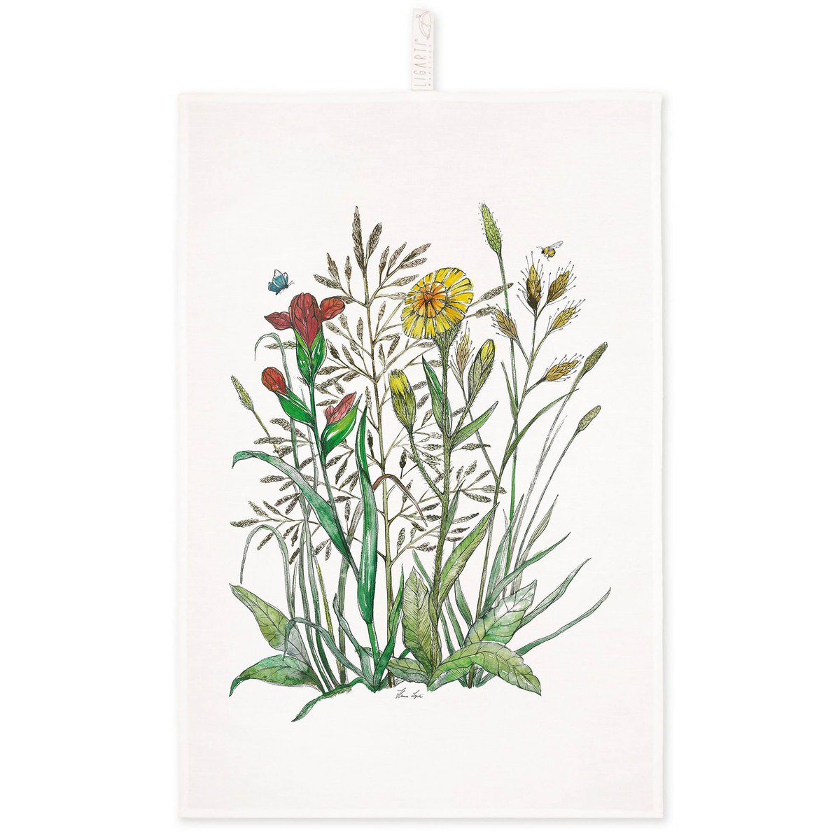 Tea towel - summer flowers