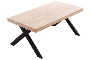 LIFT SALONTAFEL XENA RECHTE NOORDSE EIKEN / ZWART BLAAD. OK1068 (8472)